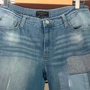 Banana republic patchwork jeans